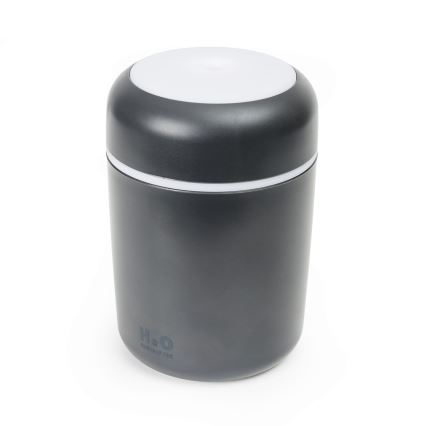 LED RGB Difusor de aroma ultrasónico y humidificador de aire LED/2W 300ml negro