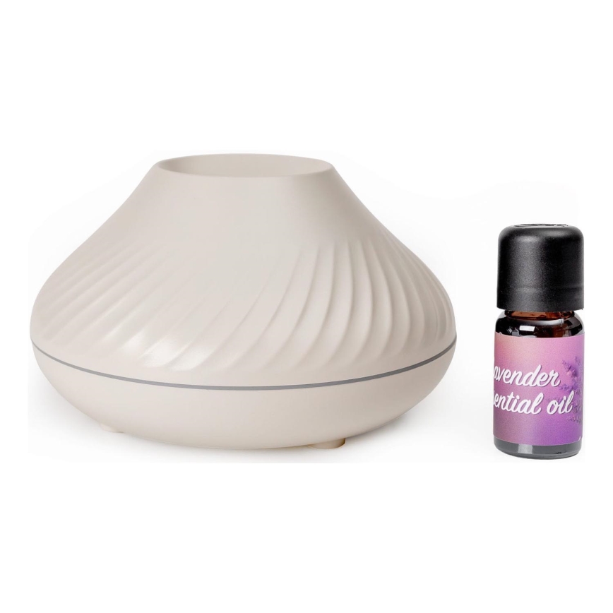 LED RGB Difusor de aromas con imitación de llama LED/6,5W/5V 130ml blanco