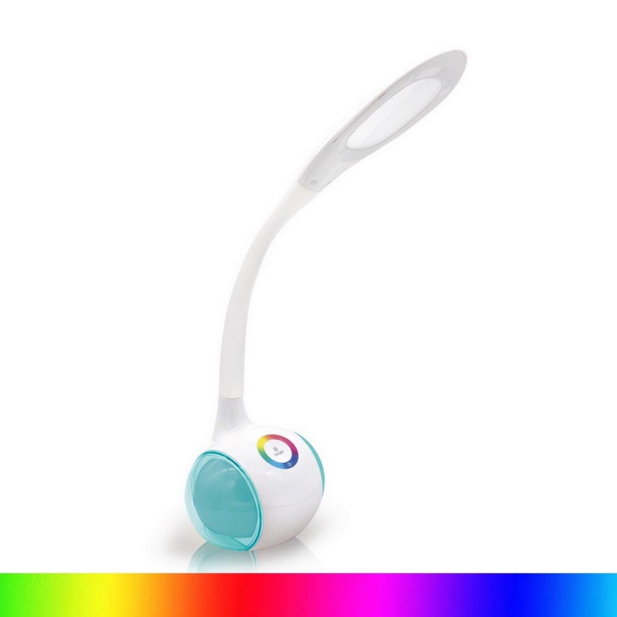 LED RGB Lámpara de mesa regulable LED/5W/5V 2400 mAh