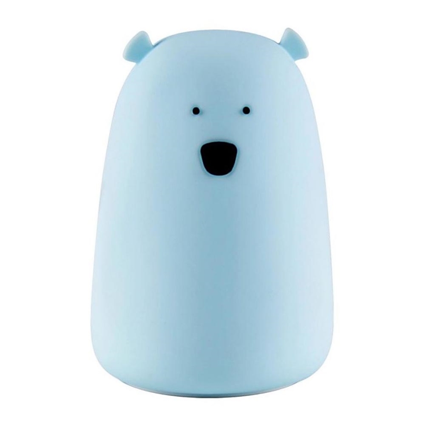 LED RGB Lámpara táctil infantil BEAR LED/0,8W/5V azul