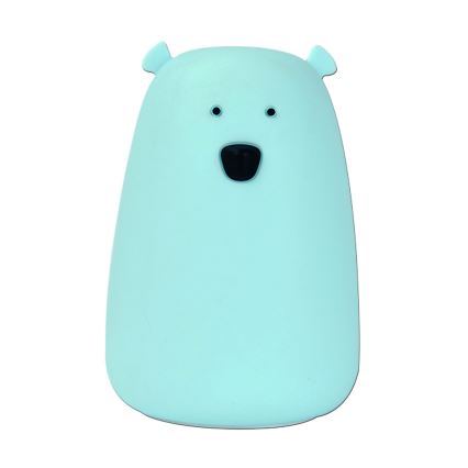 LED RGB Lámpara táctil infantil BEAR LED/0,8W/5V azul