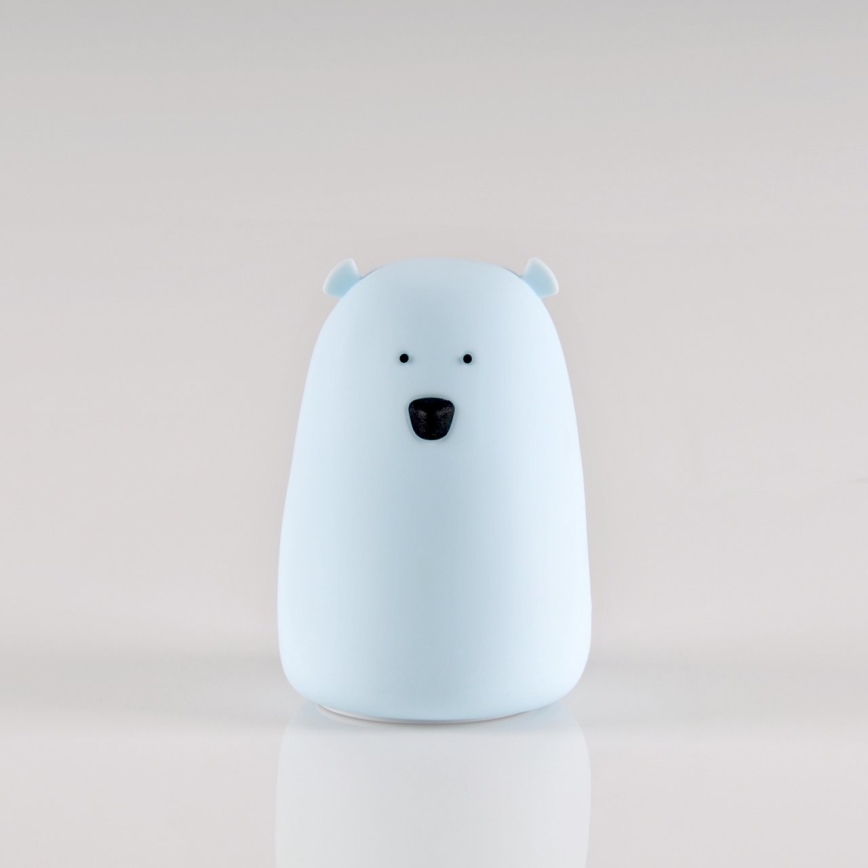 LED RGB Lámpara táctil infantil BEAR LED/0,8W/5V azul