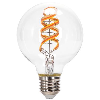Bombilla LED RGBW regulable FILAMENT MESH Inteligente G80 E27/4,9W/230V 2700K - Aigostar
