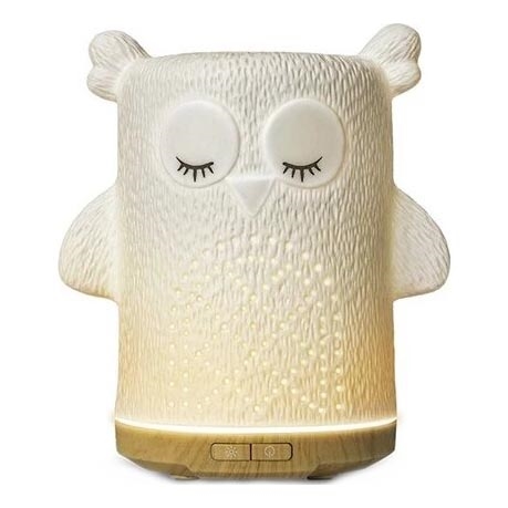 LED RGBW Difusor de aromas LED/8W/230V 100 ml búho