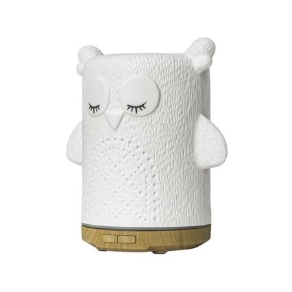 LED RGBW Difusor de aromas LED/8W/230V 100 ml búho
