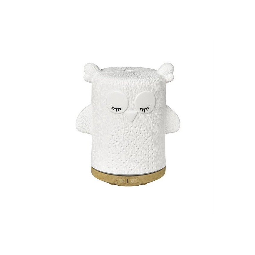LED RGBW Difusor de aromas LED/8W/230V 100 ml búho