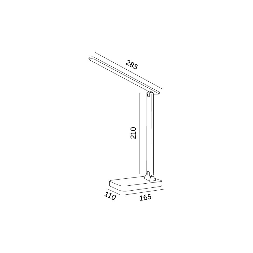LED RGBW Lámpara de mesa regulable NOBLITE LED/7W/5V 3000/4000/6500K blanco