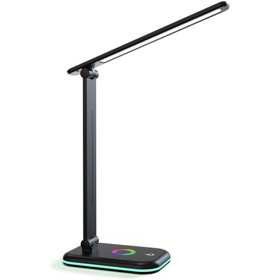 LED RGBW Lámpara de mesa regulable NOBLITE LED/7W/5V 3000/4000/6500K negro