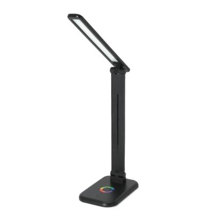 LED RGBW Lámpara de mesa regulable NOBLITE LED/7W/5V 3000/4000/6500K negro