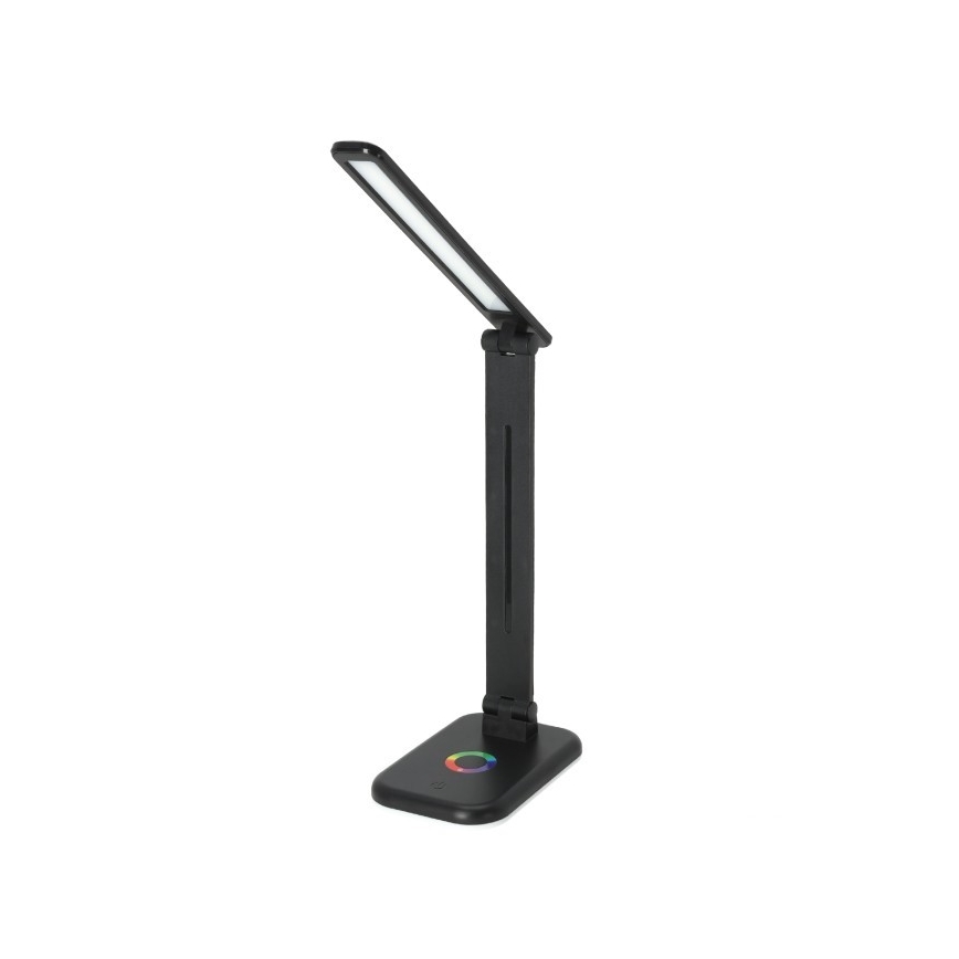LED RGBW Lámpara de mesa regulable NOBLITE LED/7W/5V 3000/4000/6500K negro