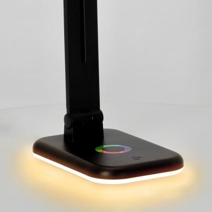 LED RGBW Lámpara de mesa regulable NOBLITE LED/7W/5V 3000/4000/6500K negro