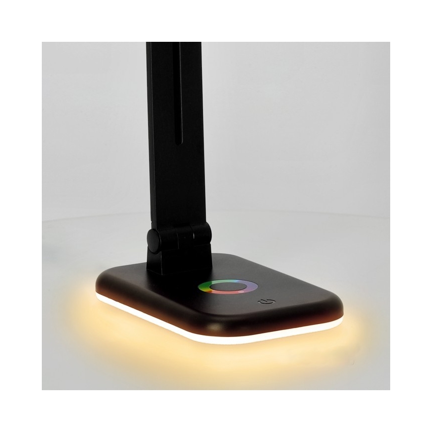 LED RGBW Lámpara de mesa regulable NOBLITE LED/7W/5V 3000/4000/6500K negro