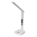 LED RGBW Lámpara de mesa táctil regulable con cargador inalámbrico, mostrar y Puerto USB MAGNUS LED/6W/5V 3000-6500K blanco