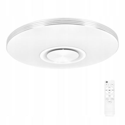 Plafón LED RGBW regulable con altavoz LED/60W/230V 3000-6000K Ø 40 cm blanco + mando a distancia