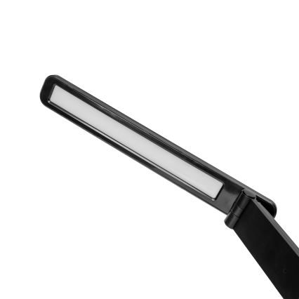 LED RGBW Lámpara de mesa táctil regulable con cargador inalámbrico, LCD mostrar y Puerto USB MAGNUS LED/6W/5V 3000-6500K negro