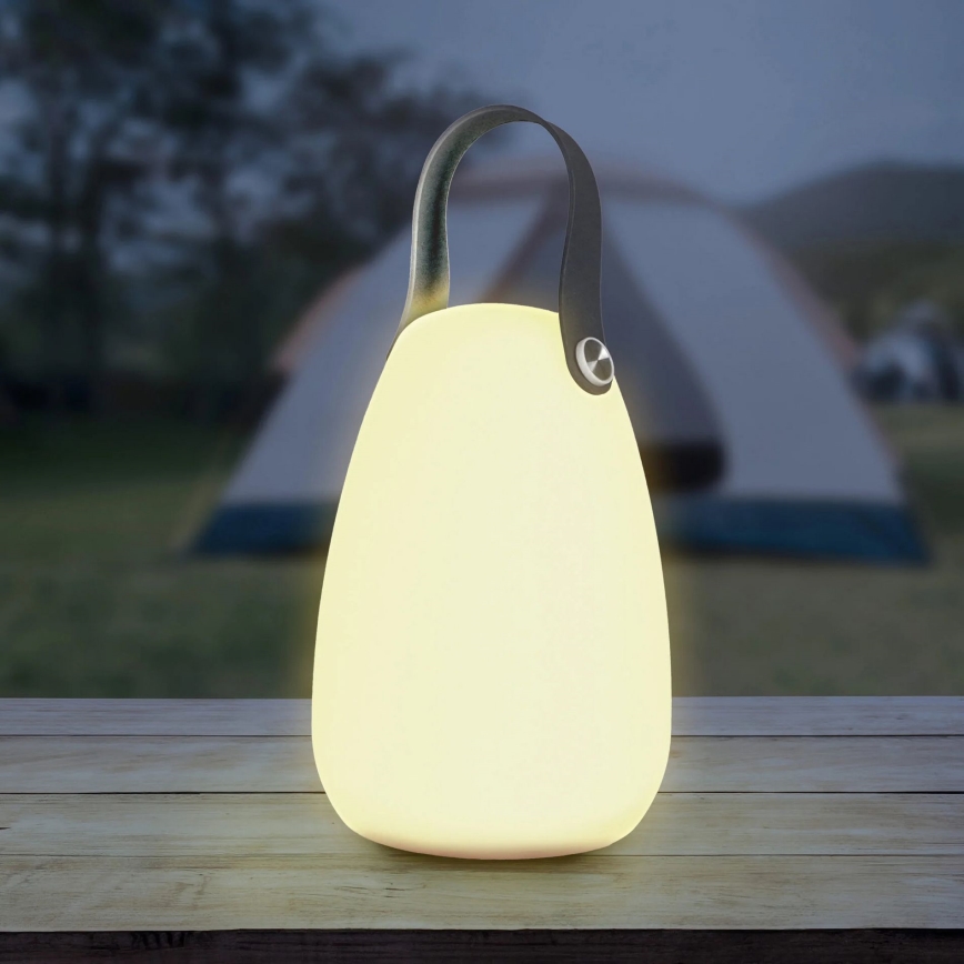 LED RGBW Lámpara solar CANARIA LED/2W/1,2V 400 mAh IP44 blanco