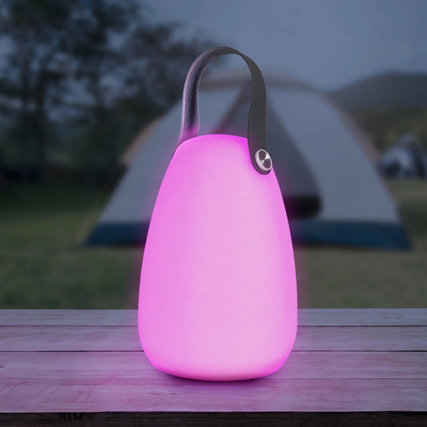 LED RGBW Lámpara solar CANARIA LED/2W/1,2V 400 mAh IP44 blanco