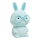 LED RGBW Lámpara táctil infantil regulable FLORKA LED/1W/5V USB 1200 mAh conejito azul