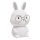 LED RGBW Lámpara táctil infantil regulable FLORKA LED/1W/5V USB 1200 mAh conejito blanco/gris