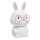 LED RGBW Lámpara táctil infantil regulable FLORKA LED/1W/5V USB 1200 mAh conejito blanco/rosa