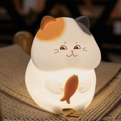 LED RGBW Lámpara táctil infantil regulable GATTO LED/1W/3,7V 1200 mAh