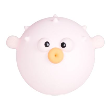 LED RGBW Lámpara táctil infantil regulable HELA LED/1W/5V USB 1200 mAh pez rosa