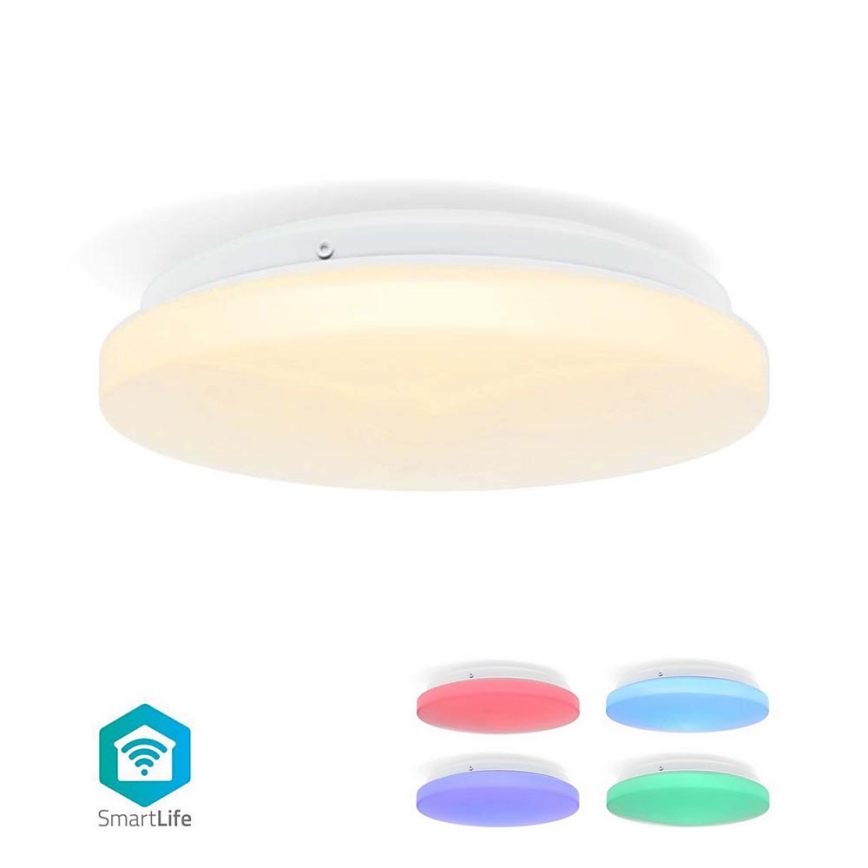 LED RGBW Plafón regulable para el baño SmartLife LED/18W/230V 2700-6500K IP44 Wi-Fi Tuya