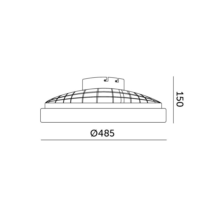 Luminaria de techo LED RGBW regulable con ventilador VENTELUX LED/48W/230V 3000/4000/6500K diámetro 48,5 cm negro + control remoto