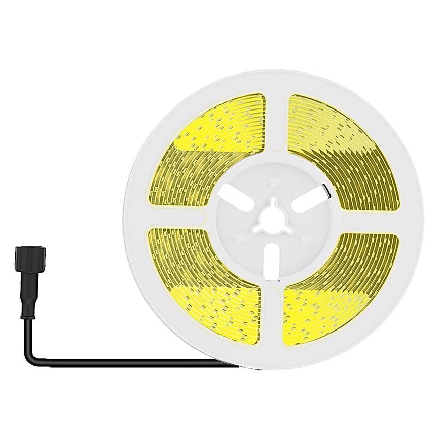 LED Tira solar regulable LED/1,2W/3,7V 4000K IP67 5m + control remoto