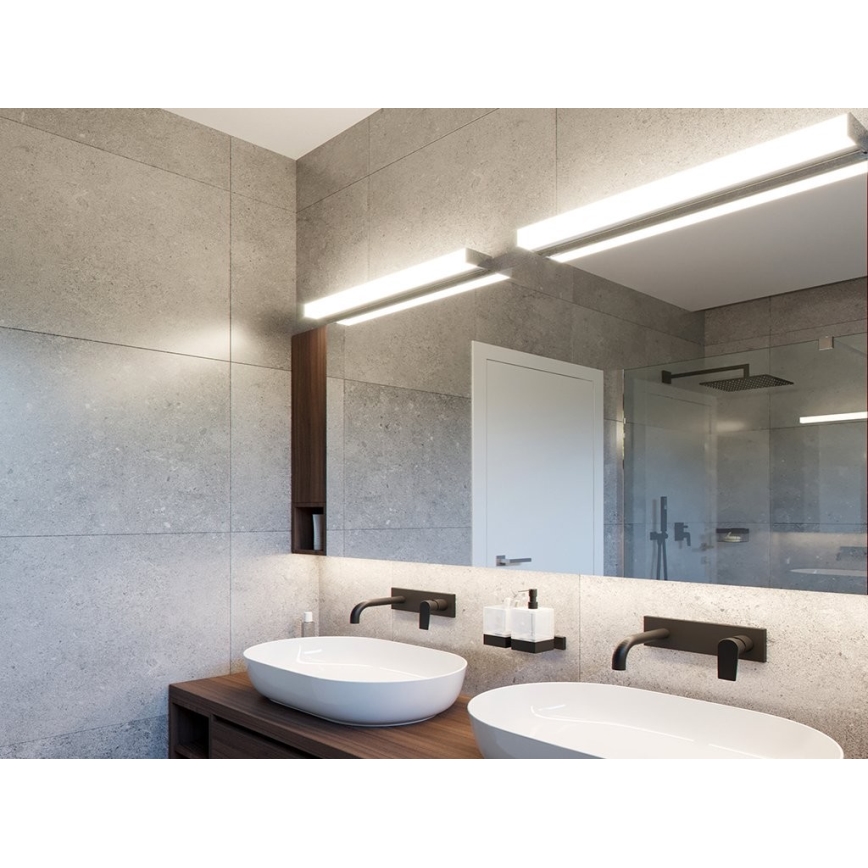 LED2 - Aplique de baño QUADRA LED/12W/230V IP44 3000K/4000K