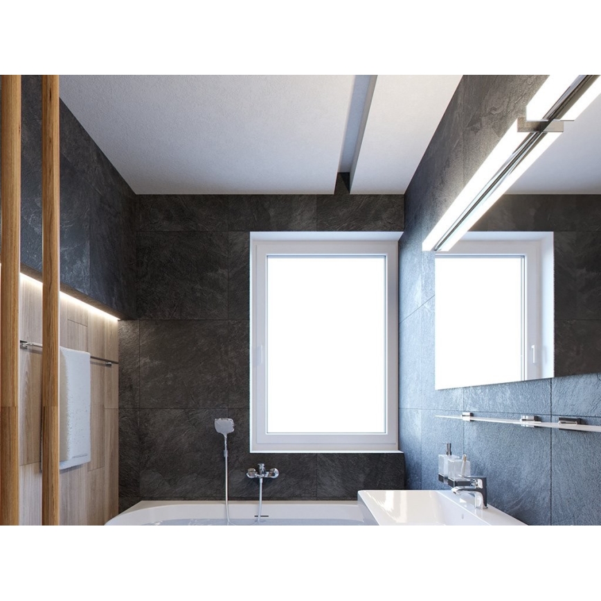 LED2 - Aplique de baño QUADRA LED/12W/230V IP44 3000K/4000K