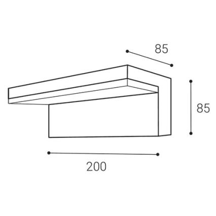 LED2 - Aplique de exterior LED HUGO LED/9W/230V IP54 3000K/4000K