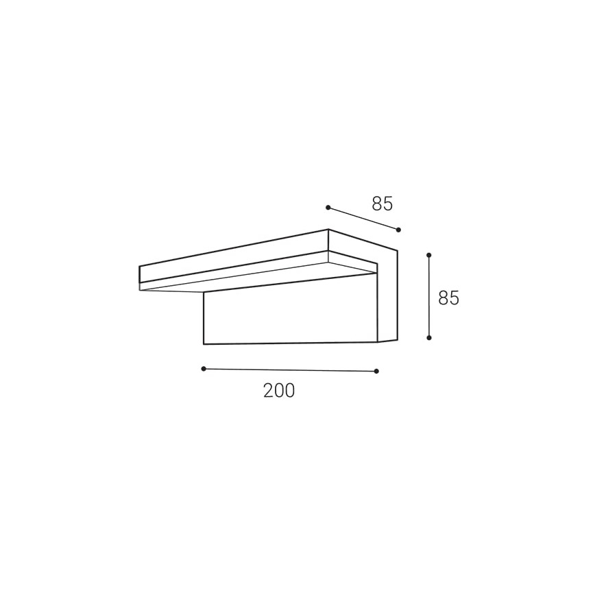 LED2 - Aplique de exterior LED HUGO LED/9W/230V IP54 3000K/4000K