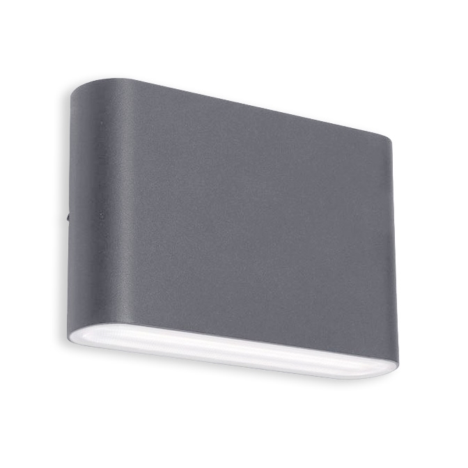 LED2 - Aplique LED de exterior FLAT 2xLED/3W/230V IP65 3000K/4000K/5700K negro