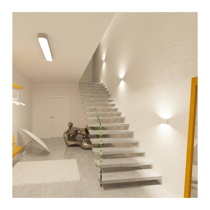 LED2 - Aplique LED de exterior FLAT 2xLED/3W/230V IP65 3000K/4000K/5700K blanco