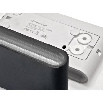 LED2 - Aplique LED de exterior FLAT 2xLED/3W/230V IP65 3000K/4000K/5700K blanco