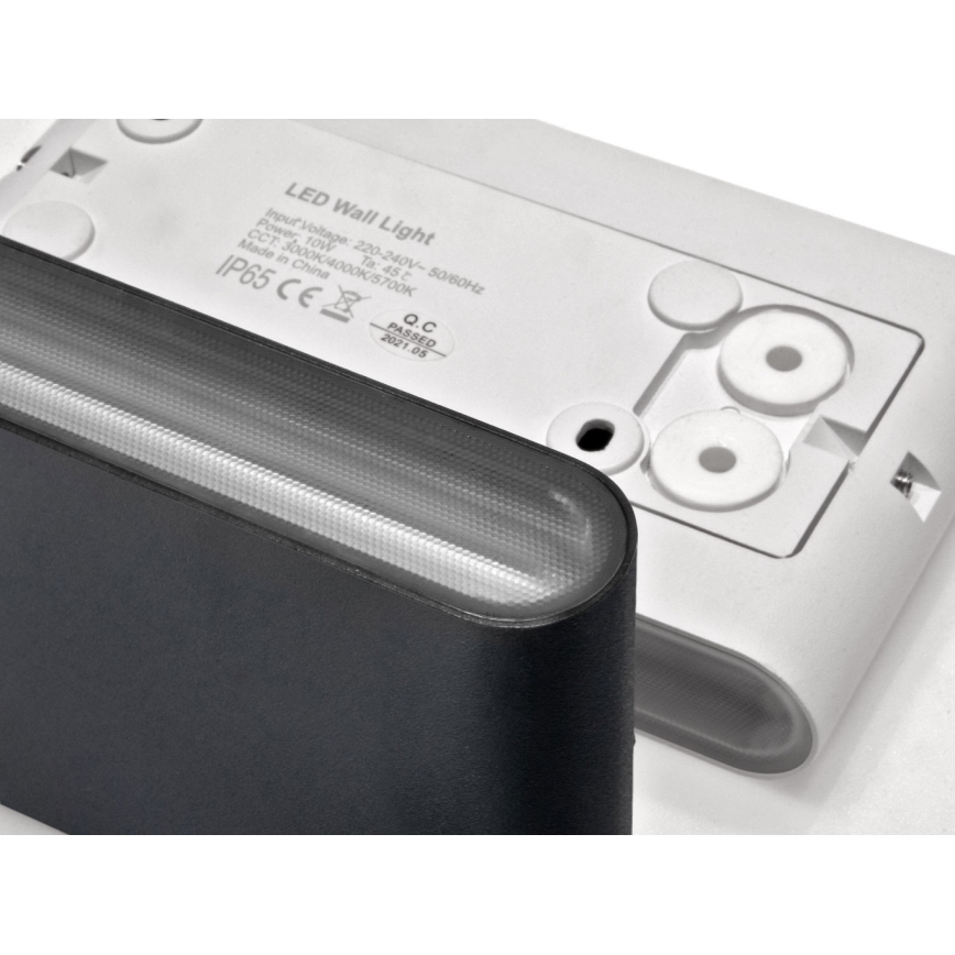 LED2 - Aplique LED de exterior FLAT 2xLED/3W/230V IP65 3000K/4000K/5700K blanco