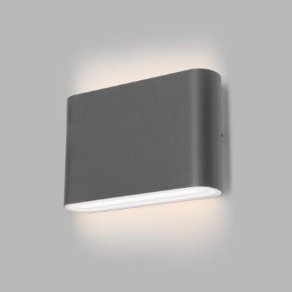 LED2 - Aplique LED de exterior FLAT 2xLED/3W/230V IP65 3000K/4000K/5700K negro