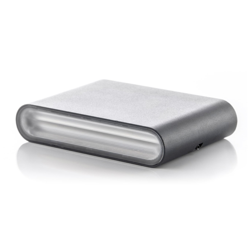 LED2 - Aplique LED de exterior FLAT 2xLED/3W/230V IP65 3000K/4000K/5700K negro