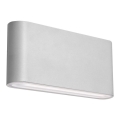 LED2 - Aplique LED de exterior FLAT 2xLED/5W/230V IP65