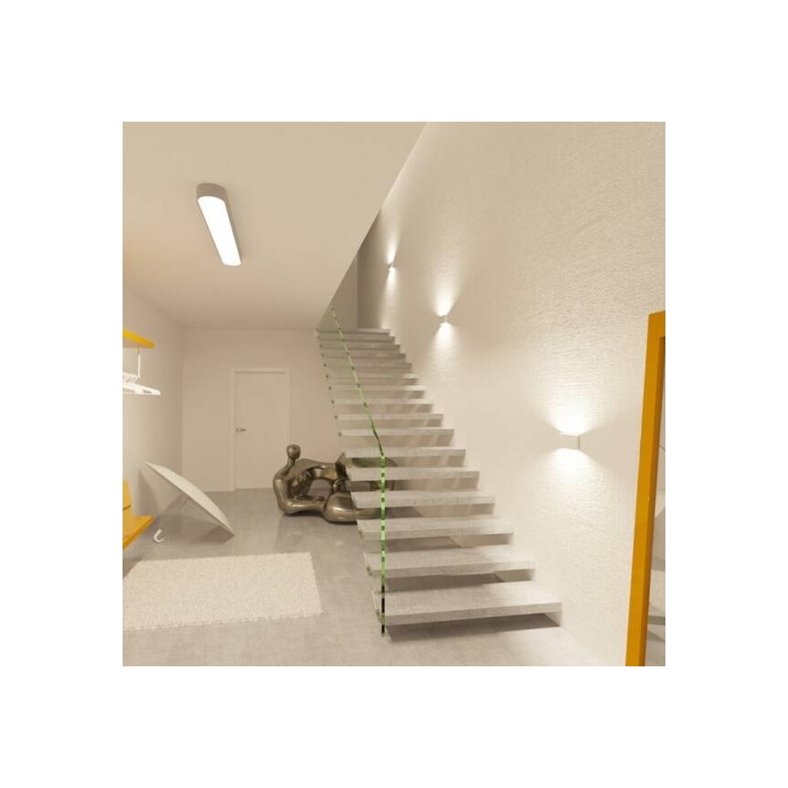LED2 - Aplique LED de exterior FLAT 2xLED/5W/230V IP65