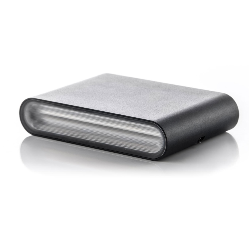 LED2 - Aplique LED de exterior FLAT 2xLED/5W/230V IP65 3000K/4000K/5700K negro