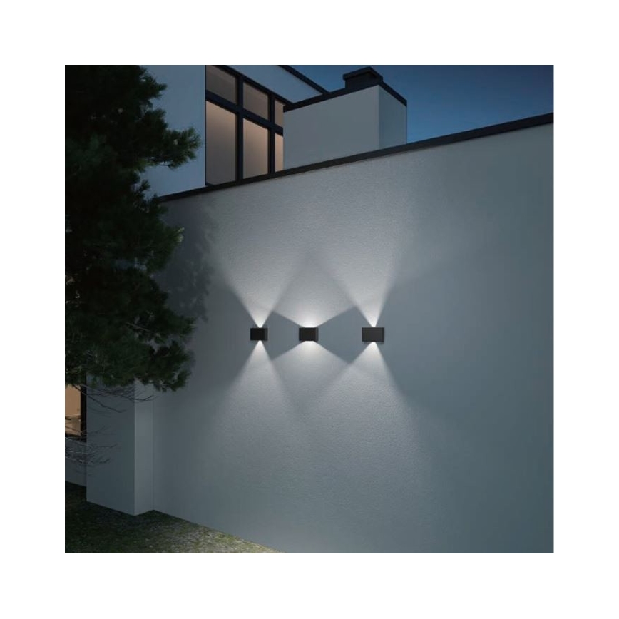 LED2 - Aplique para exterior LED BLADE 2xLED/12W/230V IP54