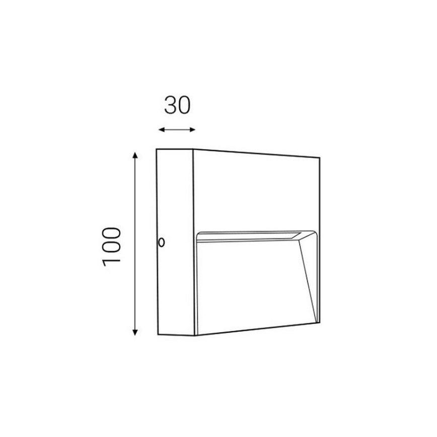 LED2 - Aplique para exterior LED STEP ON LED/3W/230V antracita IP54