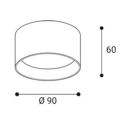 LED2 - Foco LED ZETA ON LED/8W/230V 3000/3500/4000K Ø 9 cm negro