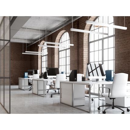 LED2 - Lámpara colgante LED con cable LINO LED/24W/230V 3000K/3500K/4000K 90 cm negra