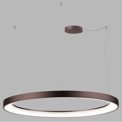 LED2 - Lámpara de araña LED regulable con cable BELLA LED/80W/230V 3000K/4000K marrón