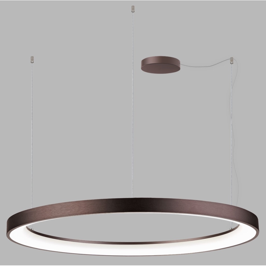 LED2 - Lámpara de araña LED regulable con cable BELLA LED/80W/230V 3000K/4000K marrón