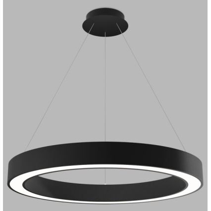 LED2 - Lámpara de araña LED regulable con cable SATURN LED/60W/230V 3000K/4000K negro