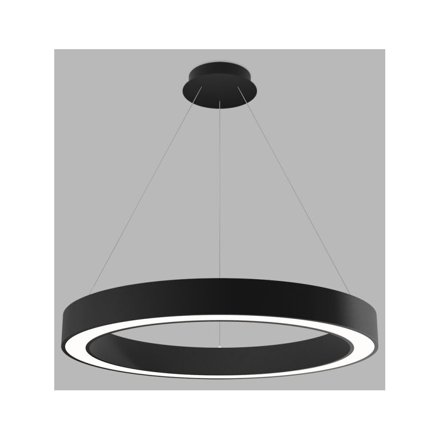 LED2 - Lámpara de araña LED regulable con cable SATURN LED/60W/230V 3000K/4000K negro